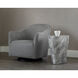 Dali 21.5 X 20 inch Marble Look / Grey Outdoor End Table, Large